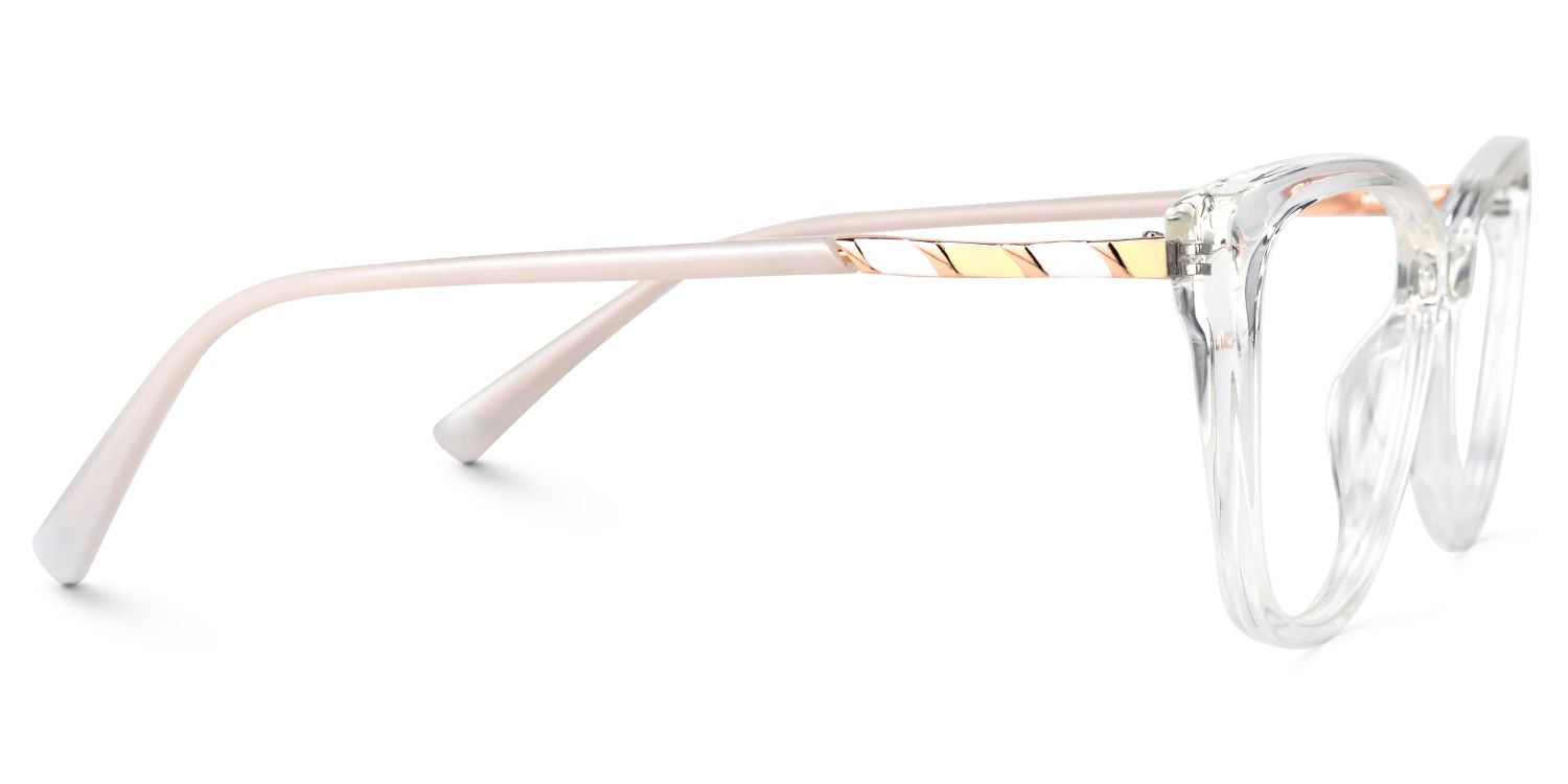Eider - Cat Eye Crystal Eyeglasses by Vooglam - Product View 4