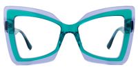 Elpi - Butterfly Blue/Purple Eyeglasses | Vooglam Angle View