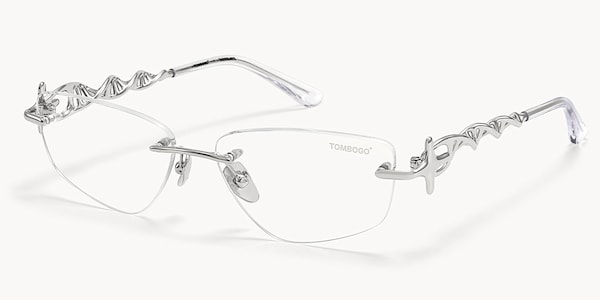 The Decoder - Geometric Silver Eyeglasses