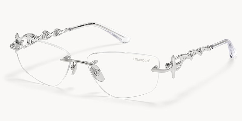 The Decoder - Geometric Silver Eyeglasses