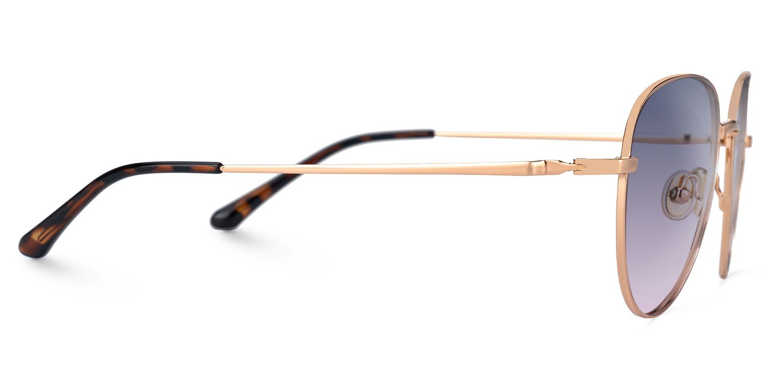 Elsbeth - Aviator Gold Sunglasses | Vooglam 4