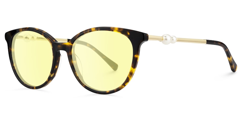 Pearl - Round Tortoise Sunglasses