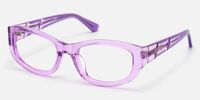 Bubble - Rectangle Purple Eyeglasses