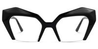 Aeneas - Cat Eye Black Eyeglasses | Vooglam Angle View