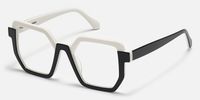 Mixon - Unique Black & White Designer Glasses | Vooglam Front View