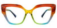 Celaya - Rectangle Multicolor Eyeglasses | Vooglam Angle View