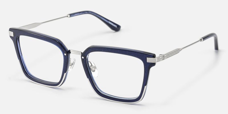 Kassel - Urban Modular Navy Blue Glasses | Vooglam