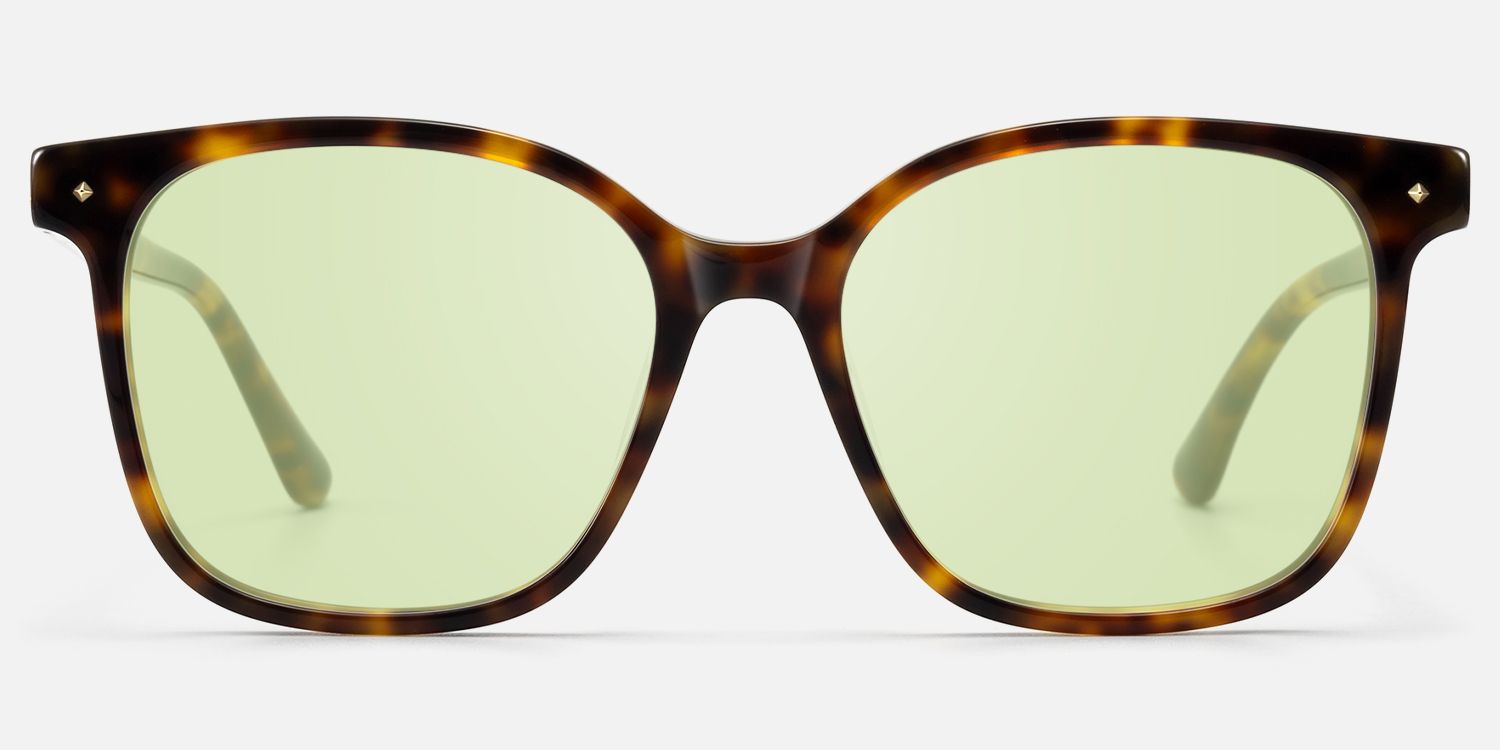 Spacek - Glam Punk Square Tortoise Sunglasses | Vooglam Angle View