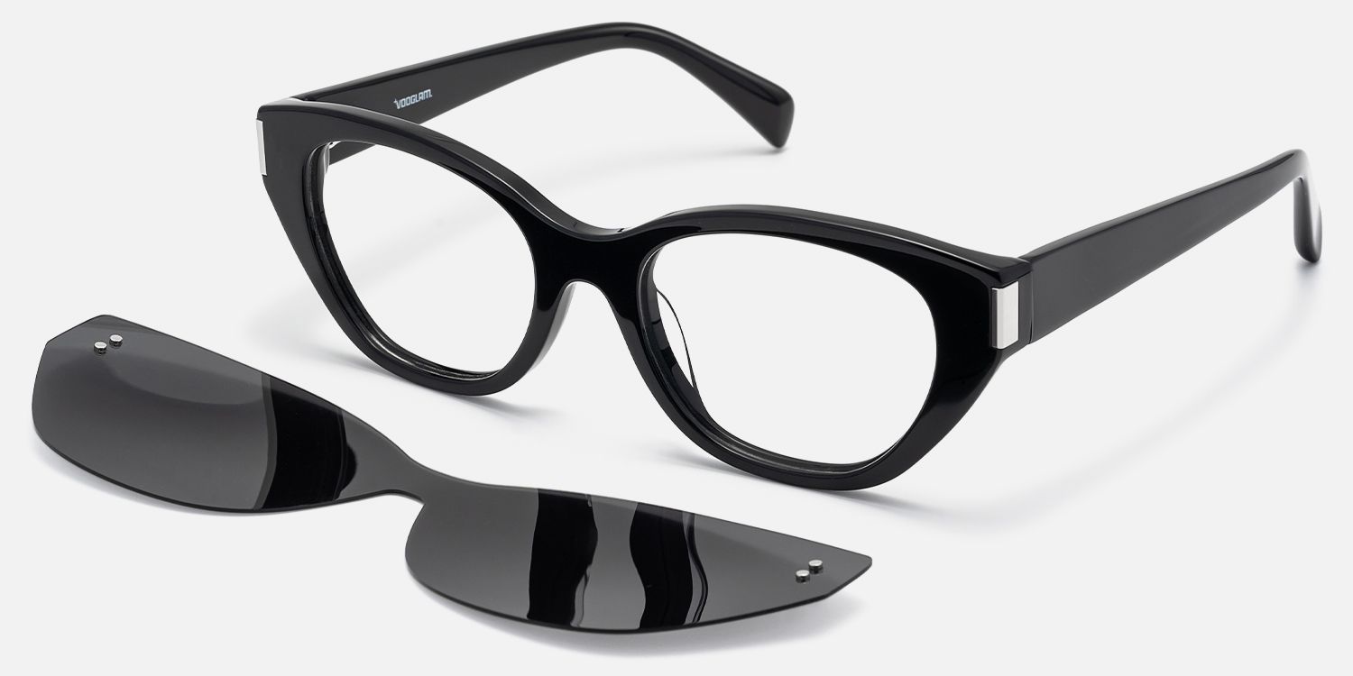 Cicely - Black Cat Eye Sunglasses product detail 5