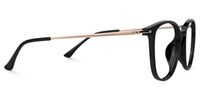 Ebony - Round Black Eyeglasses | Vooglam 