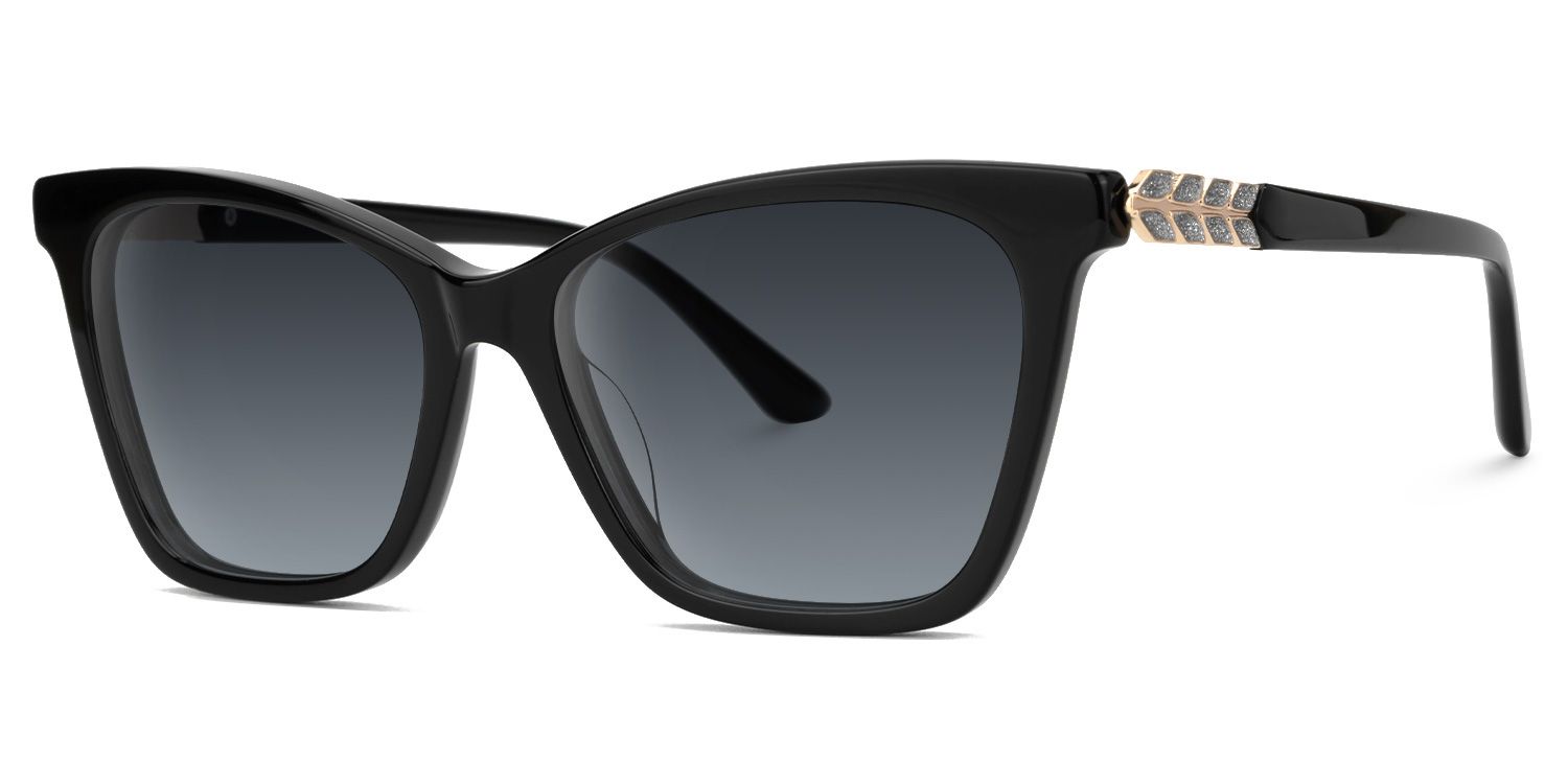 Kabili - Butterfly Black Sunglasses | Vooglam Front View