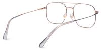 Emke - Aviator Grey Eyeglasses | Vooglam Side View