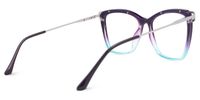 Eliel - Square Blue/Purple Eyeglasses | Vooglam Side View