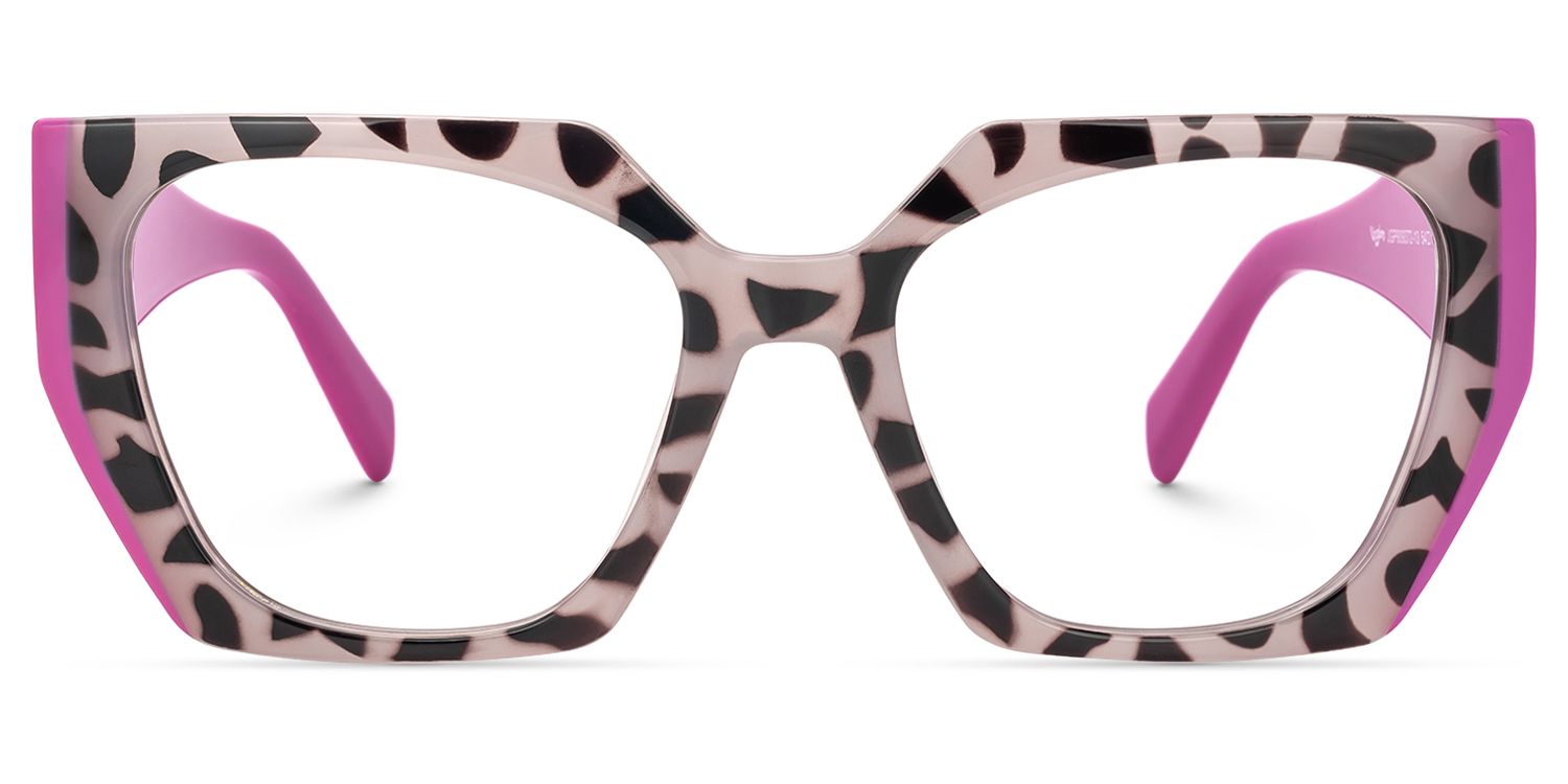 Faridah - Geometric Animal Eyeglasses | Vooglam Angle View