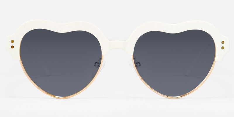 Galido - Geometric White Prescription Sunglasses