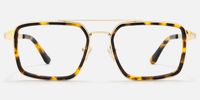 Navigator - Aviator Tortoise Eyeglasses | Vooglam Angle View