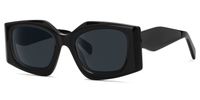 Madelief - Geometric Black Sunglasses | Vooglam Front View