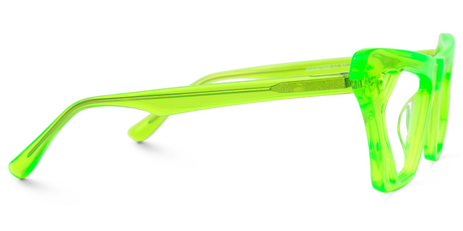 Cadogan - Cat Eye Green Eyeglasses product detail 4