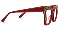 Dangela - Square Red Eyeglasses | Vooglam 