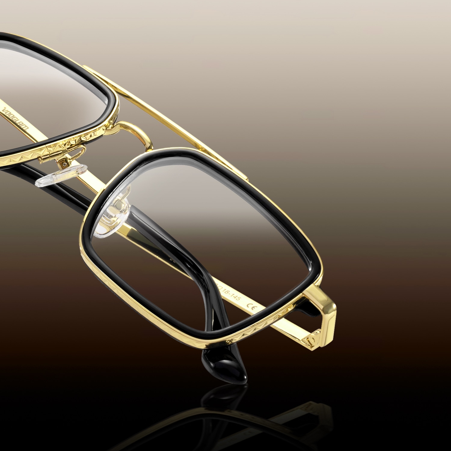 Navigator - Aviator Black Eyeglasses - 1