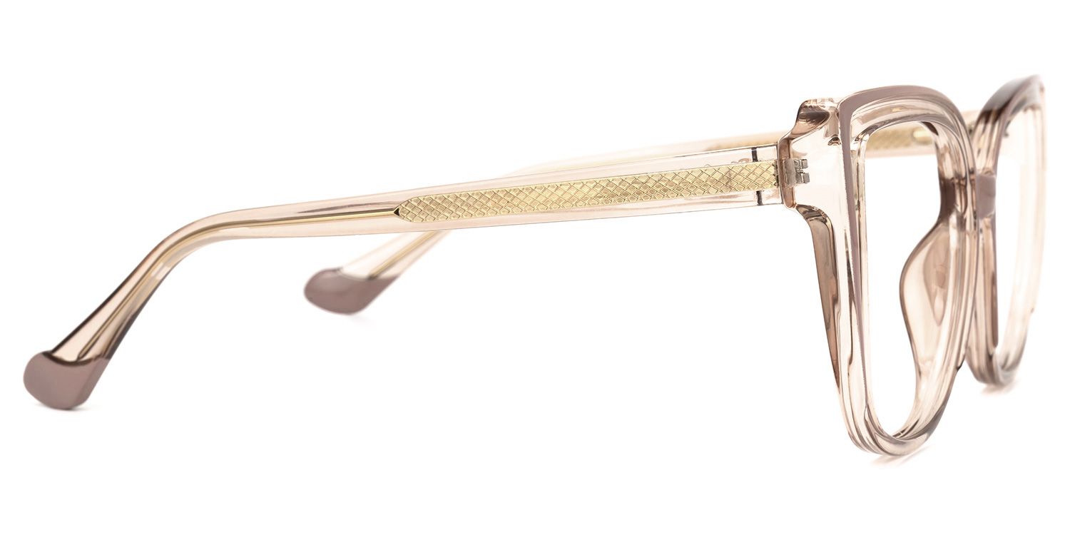 Darena - Cat Eye Brown Eyeglasses | Vooglam 4