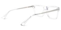 Elkie - Rectangle Crystal Eyeglasses | Vooglam Side View