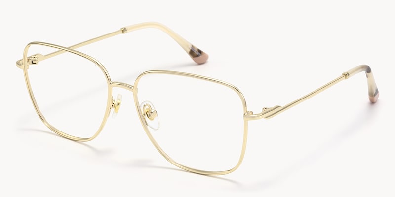 Karma - Square Gold Eyeglasses