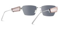 Rogue - Rectangle Silver Sunglasses - 3