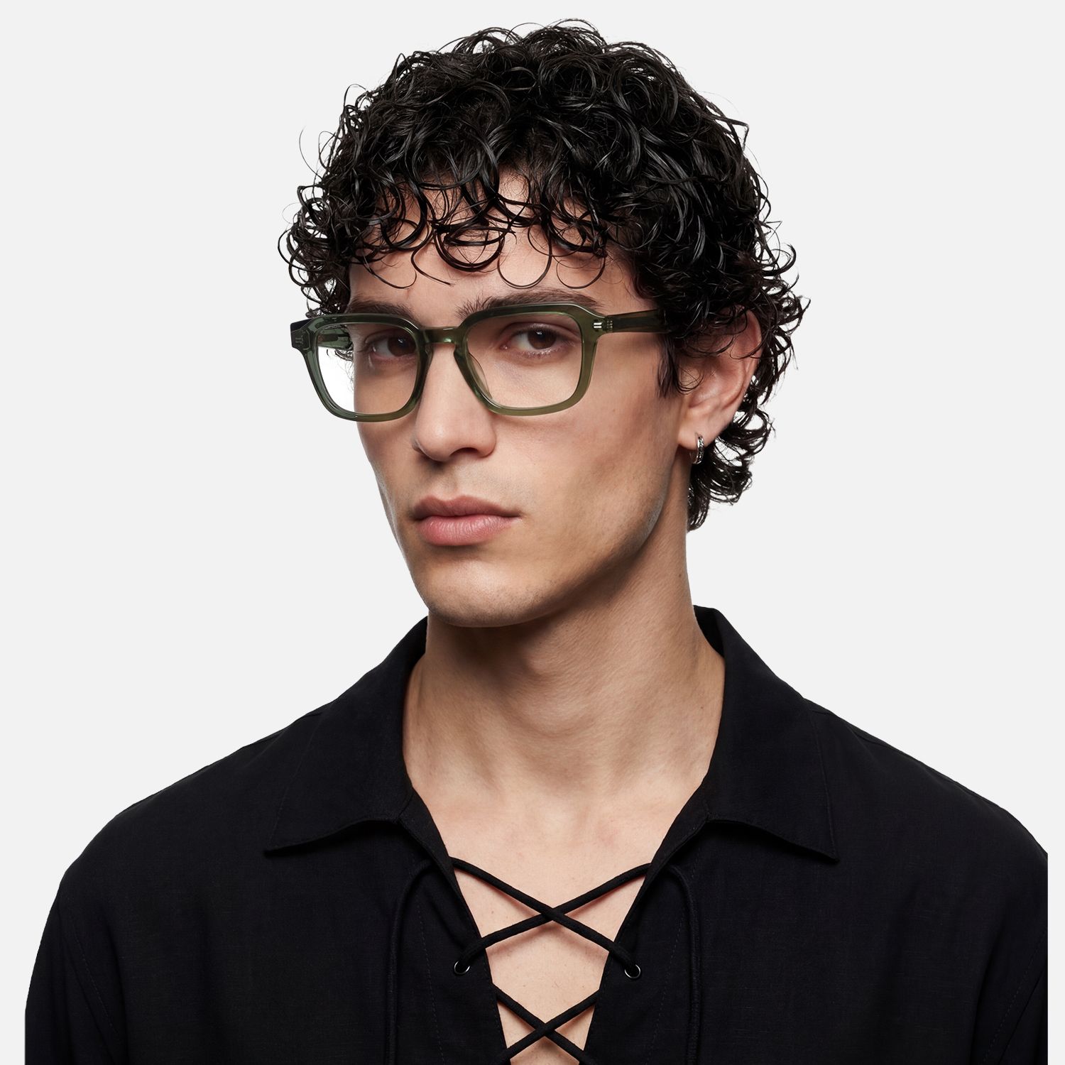 Explore the design story of Maven - Square Green Eyeglasses | Vooglam