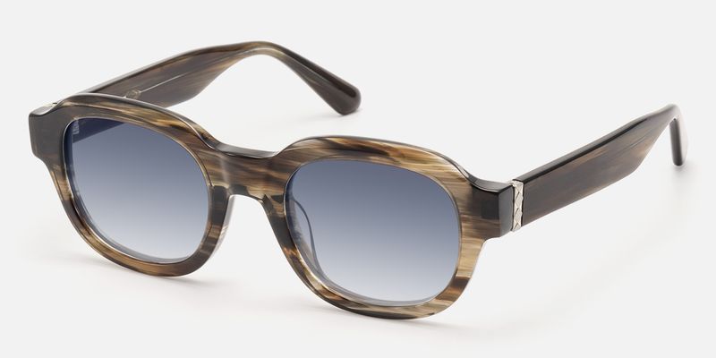 Eerie - Wood Grain Blue Gray Gradient Shades | Vooglam