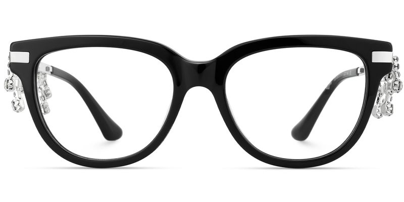 Reverie - Cat Eye Black Eyeglasses | Vooglam