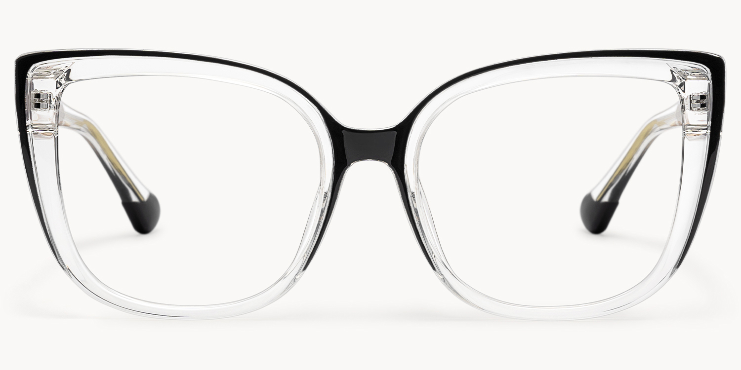 Darena - Cat Eye Black/Crystal Eyeglasses - 1