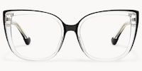 Darena - Cat Eye Black/Crystal Eyeglasses - 2