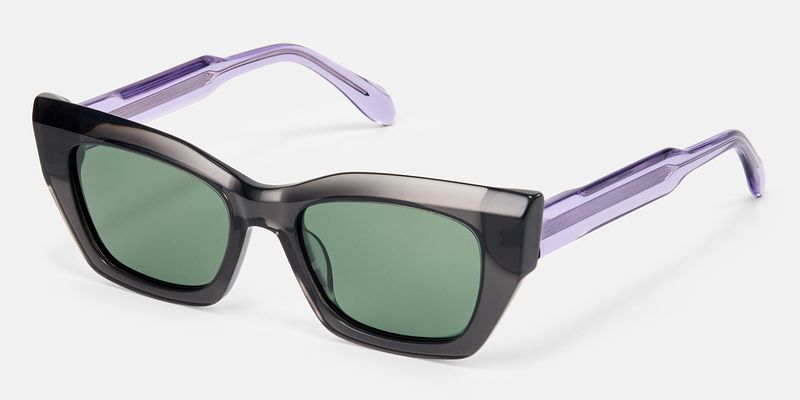 Velora - Cat Eye Grey Sunglasses