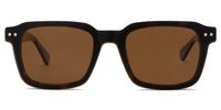Nafisa - Rectangle Tortoise Sunglasses | Vooglam Front View