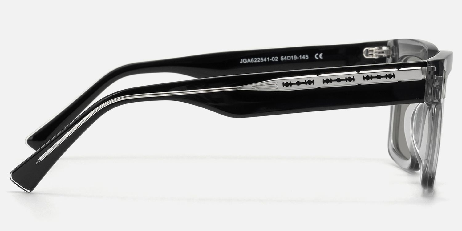 Razor - Transparent Grey Tinted Sunglasses | Vooglam Side View