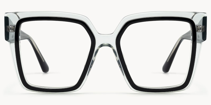 Huffman - Square Black/Crystal Eyeglasses