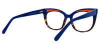 Edythe - Cat Eye Blue/Tortoise Eyeglasses | Vooglam Side View