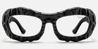 The Geologist - Geometric Black Eyeglasses | Vooglam Angle View