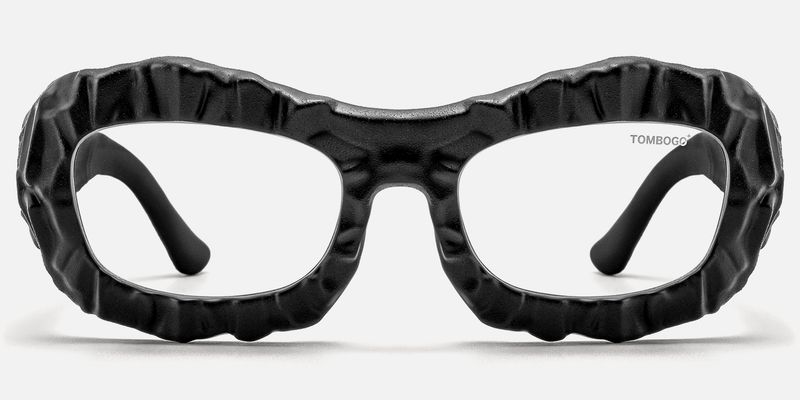 The Geologist - Geometric Black Eyeglasses