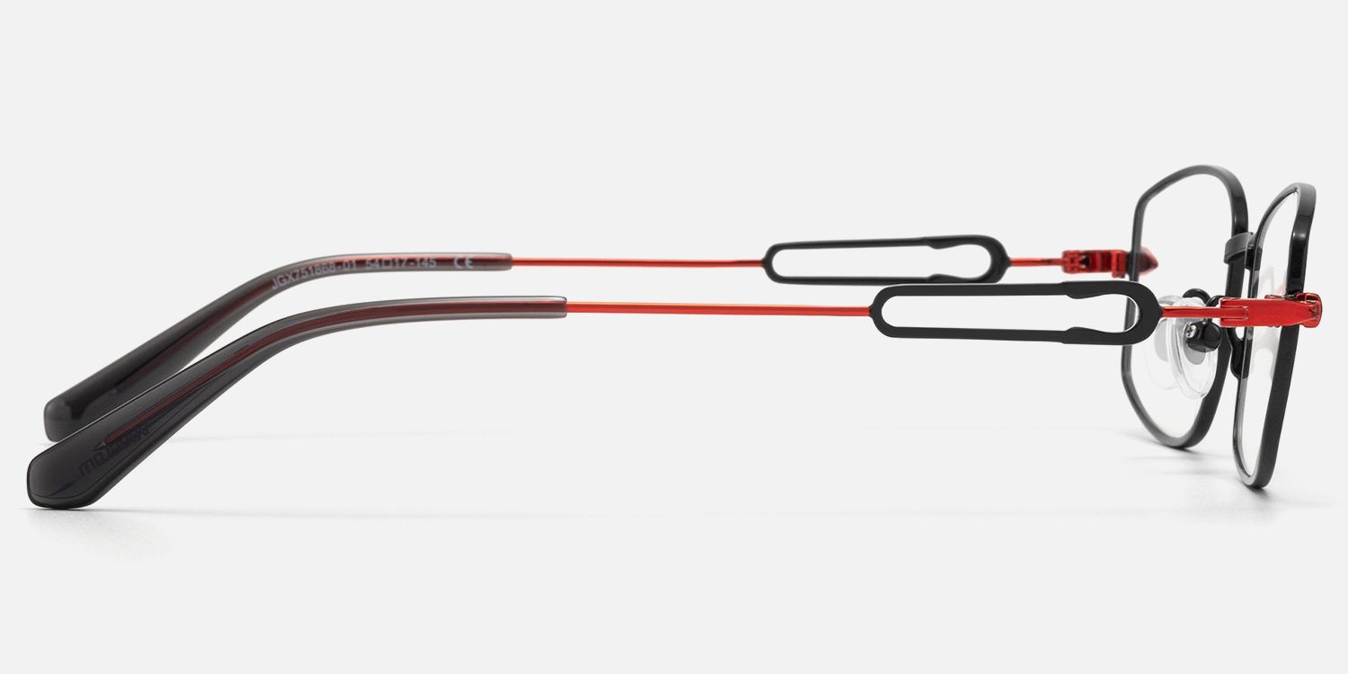 Bladework - Two Tone Narrow Black Glasses | Vooglam Side View