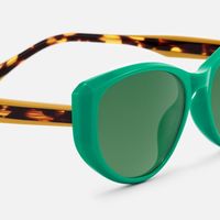 Macsen - Cat Eye Green Prescription Sunglasses | Vooglam Design Details