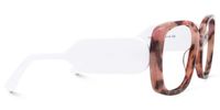 Elisaveta - Rectangle Pink/Tortoise Eyeglasses | Vooglam 