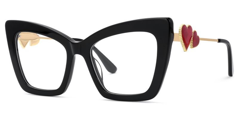 Lacretia - Butterfly Black Eyeglasses