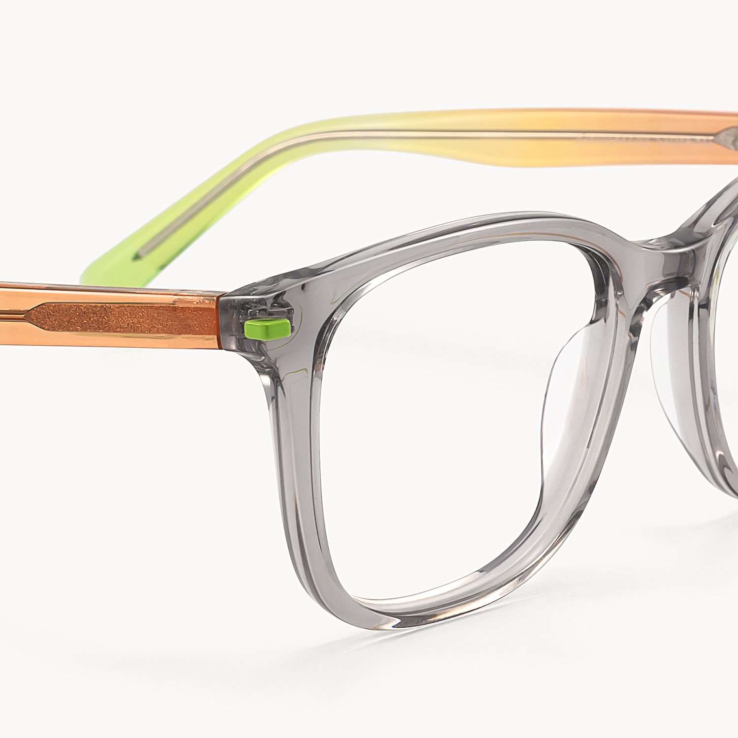 Holo - Square Silver Eyeglasses - 5