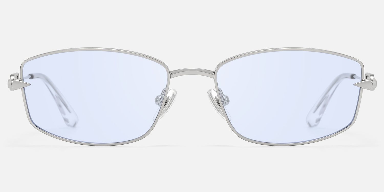 Bladework - Light Blue Tint Narrow Sunglasses | Vooglam Angle View