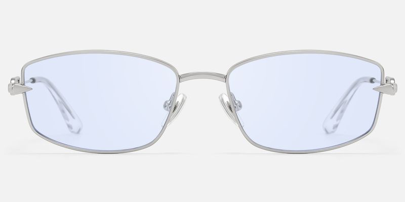 Bladework - Rectangle Silver Sunglasses