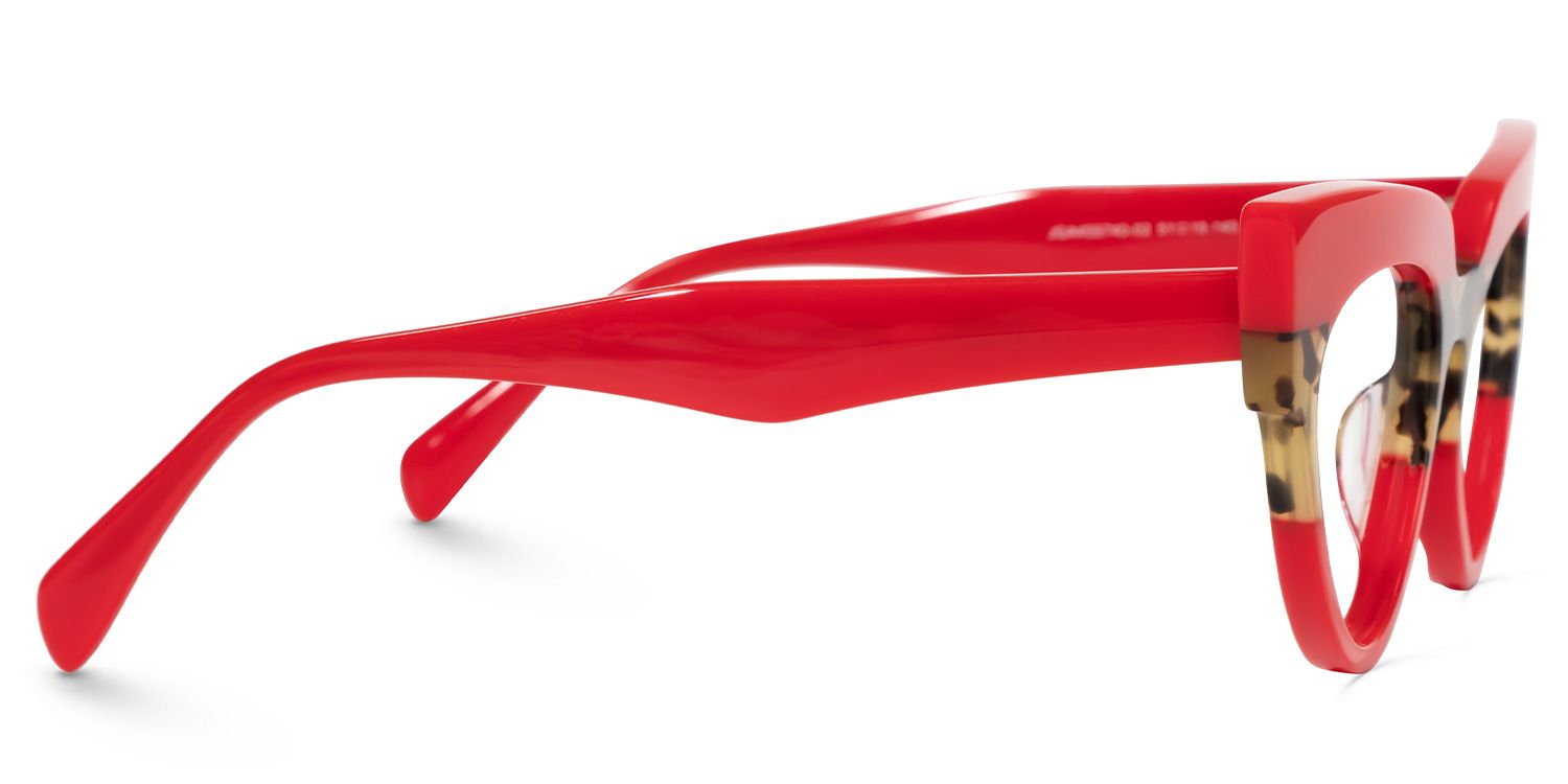 Bandit - Cat Eye Red Eyeglasses | Vooglam 4