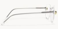 Sylvia Crystal Clear Semi-Rimless Cat Eye Glasses for Women Side View