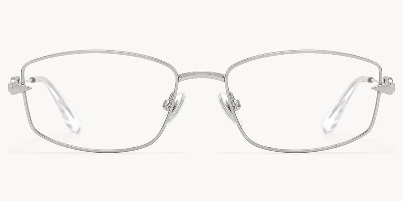 Bladework - Rectangle Silver Eyeglasses